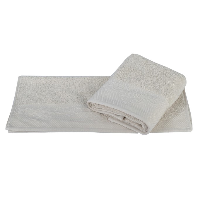 Полотенце махровое Alice, размер 50х90 см, бежевый, 480 г/м2