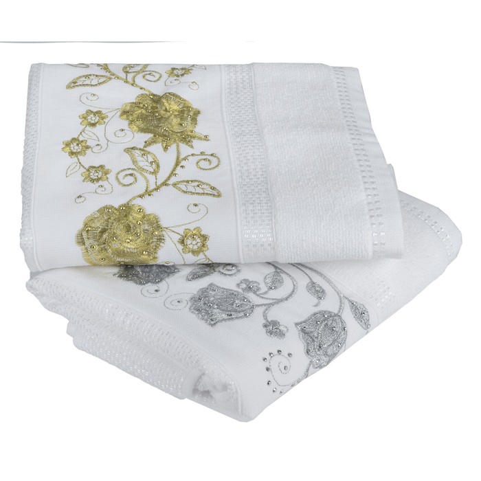 КМП Zumrut, размер 50х90 см-2 шт., белый, 425 г/м2