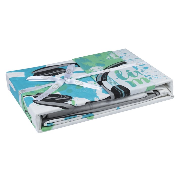 КПБ Live Music 1,5 сп., 160х240 см, 160х220 см, 50х70 см, 70х70 см по 1 шт., зелёный