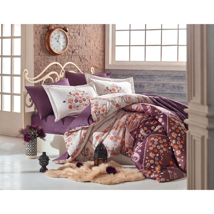 КПБ Sancha 2 сп., 240х260 см, 200х220 см, 50х70 см, 70х70 см, по 2 шт., коричневый