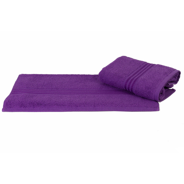 Полотенце махровое Rainbow, размер 30х50 см, лиловый, 500 г/м2