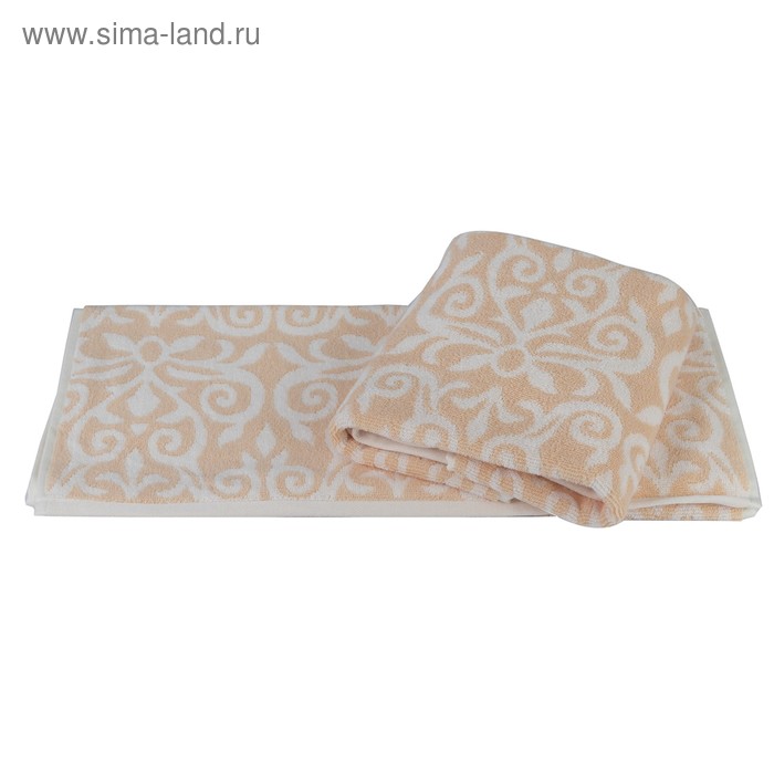 фото Полотенце valensiya, размер 70 × 140 см, персиковый hobby home collection