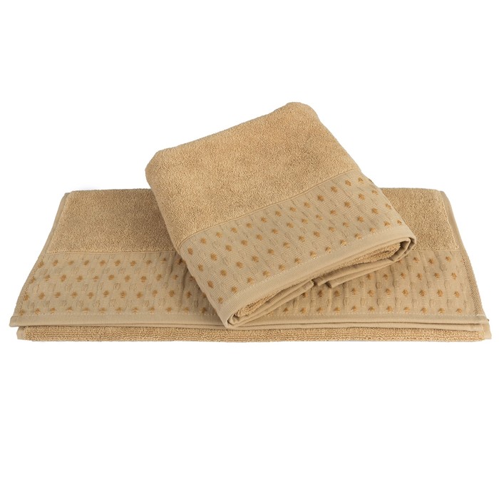 Полотенце махровое Marsel, размер 70х140 см, горчичный, 560 г/м2