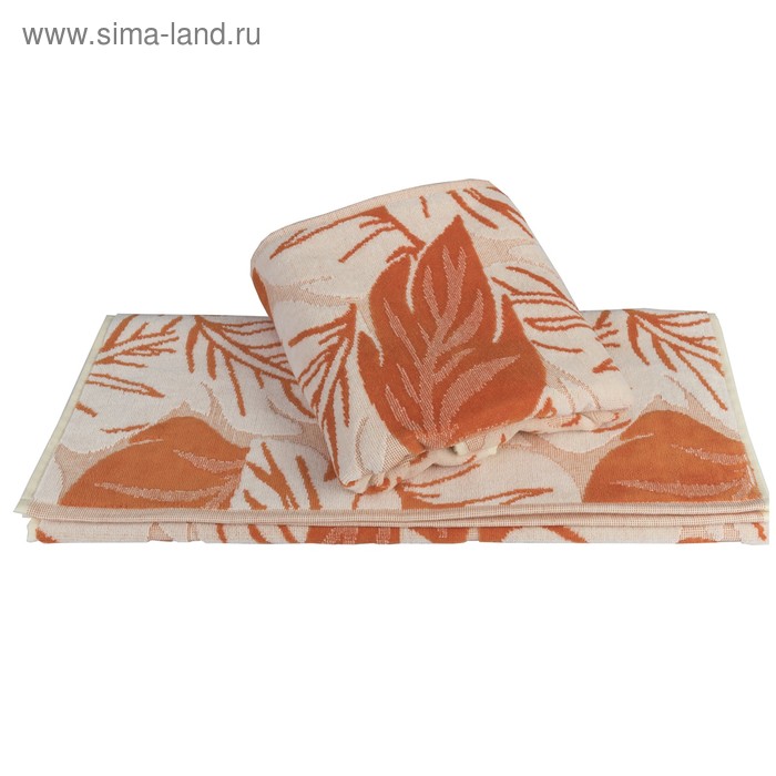 фото Полотенце autumn, размер 70 × 140 см, оранжевый hobby home collection