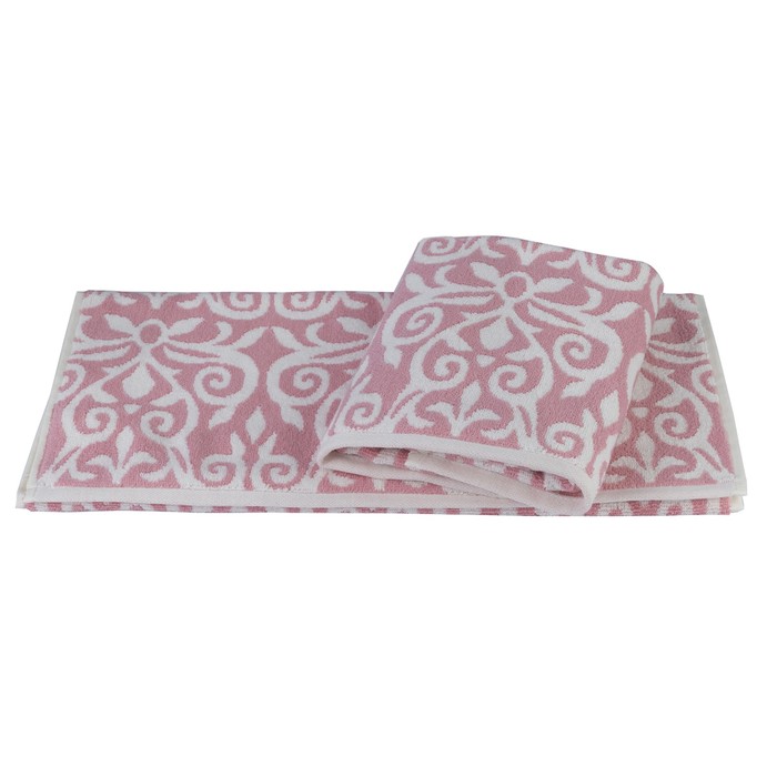 Полотенце махровое Valensiya, размер 50х90 см, розовый, 530 г/м2