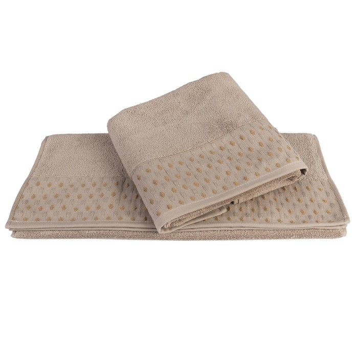 Полотенце махровое Marsel, размер 50х90 см, коричневый, 560 г/м2