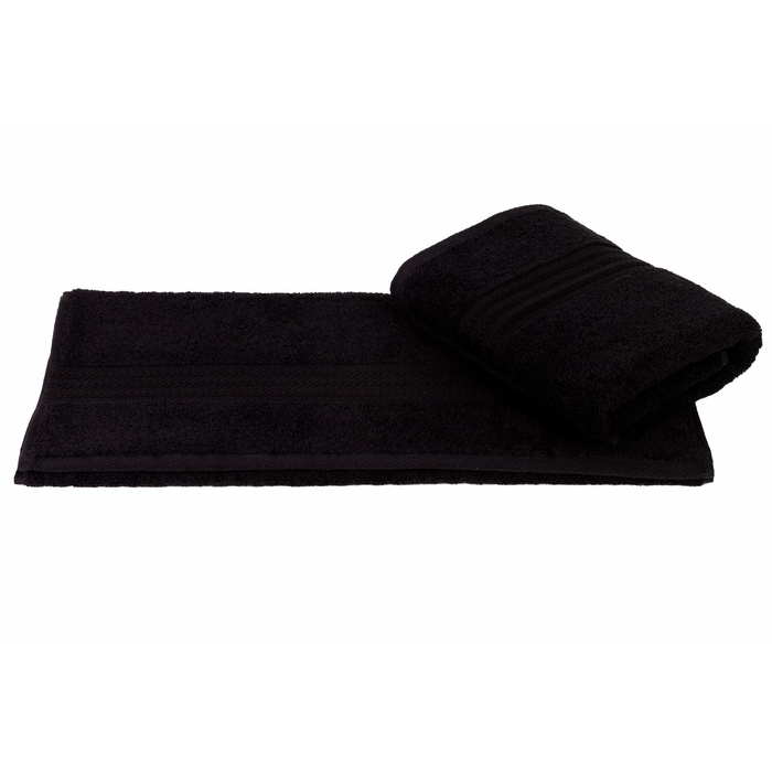 Полотенце махровое Rainbow, размер 30х50 см, чёрный, 500 г/м2