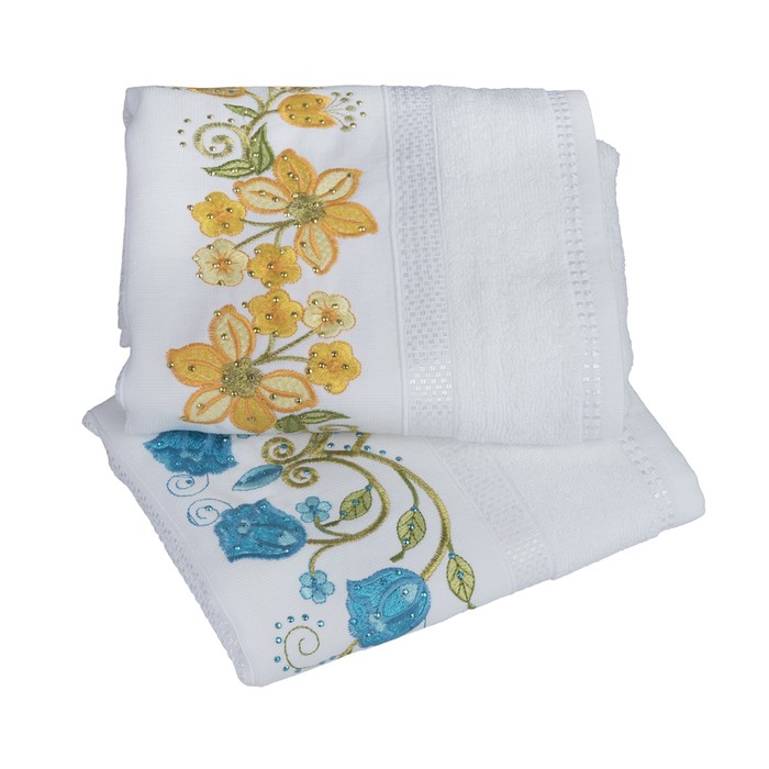 КМП Zerafet, размер 50х90 см-2 шт., белый, 425 г/м2