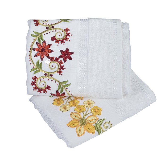 КМП Zerafet, размер 50х90 см-2 шт., белый, 425 г/м2