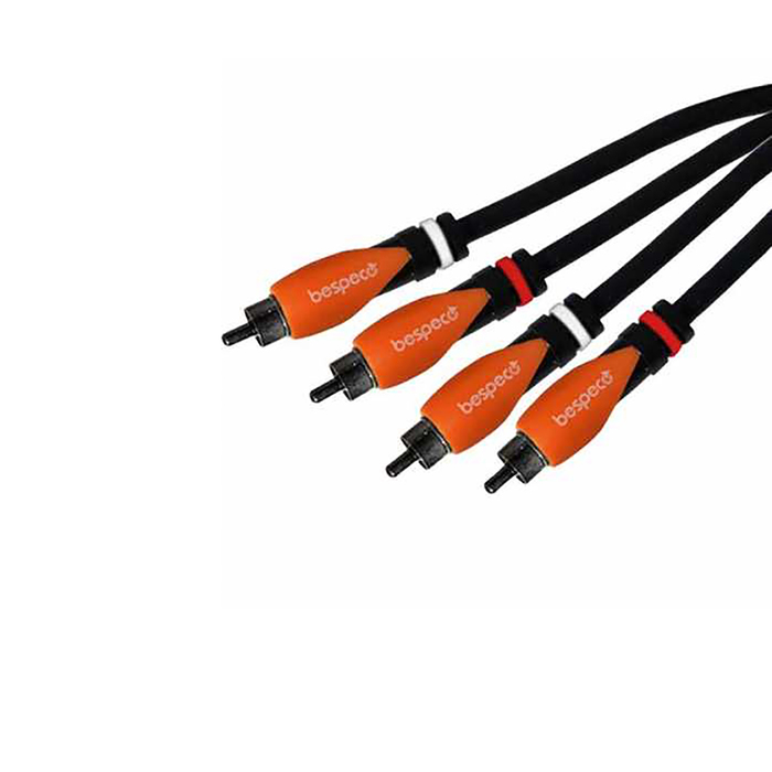 Кабель BESPECO SL2R180 готовый серии "SILOS", 2 x RCA male - 2 x RCA male, длина 1.8м