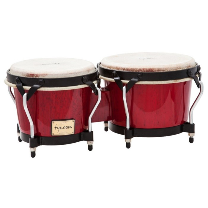 Бонго TYCOON STB-B R - 7"(18см) x 8½"(22см), корпус: дуб, цвет: красный