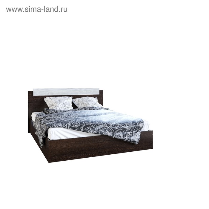 Кровать двуспальная 1600х2000, Венге/Сосна Лоредо цена и фото