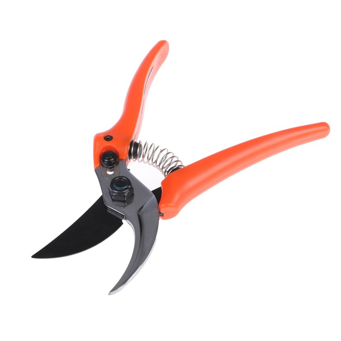 Секатор плоскостной, 8" (20 см), пластиковые ручки