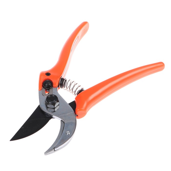 Секатор плоскостной, 8" (20 см), пластиковые ручки