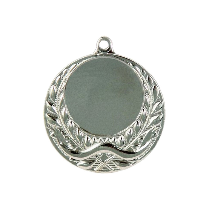 Медаль призовая "серебро", под нанесение, D-4см (40342)