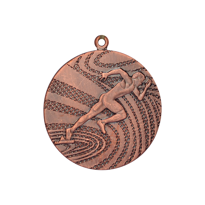 Медаль тематическая "Бег", бронза, D-4см (40677)