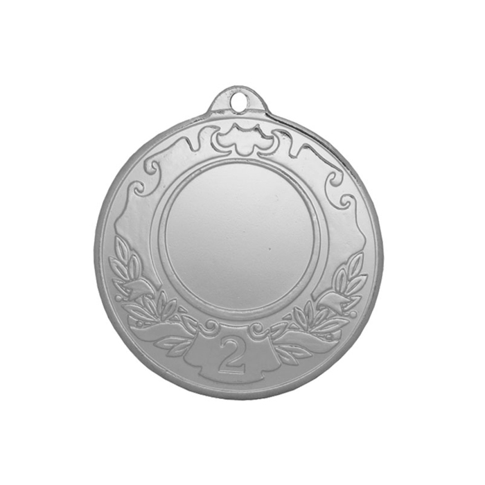 Медаль призовая "серебро", под нанесение, D-5см (42665)