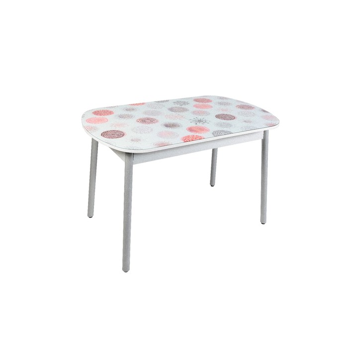 Раздвижной стол "Винтаж", 1150(1450)х700 мм, фотопечать Графика, ножки серые