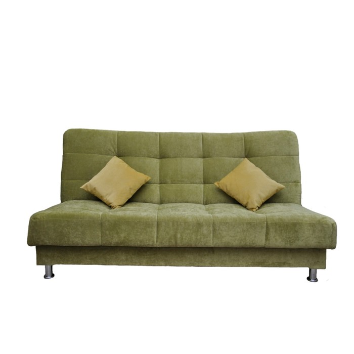 Диван "Идальго" с подушками, бельевой ящик, механизм книжка, ткань Арбен, цвет энерджи эпл