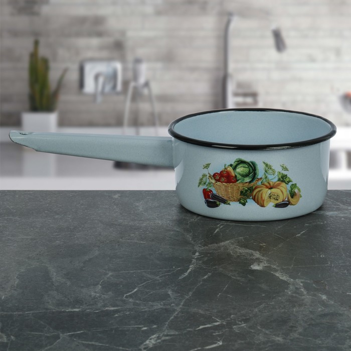 Ковш 1 л "Урожай", цвет серо-голубой