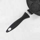 Сковорода «Оладница», d=23 см, пластиковая ручка, антипригарное покрытие, цвет чёрный - Фото 9