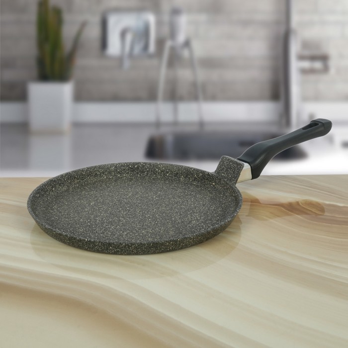 Сковорода 23 см "Блинная", с пластиковой ручкой