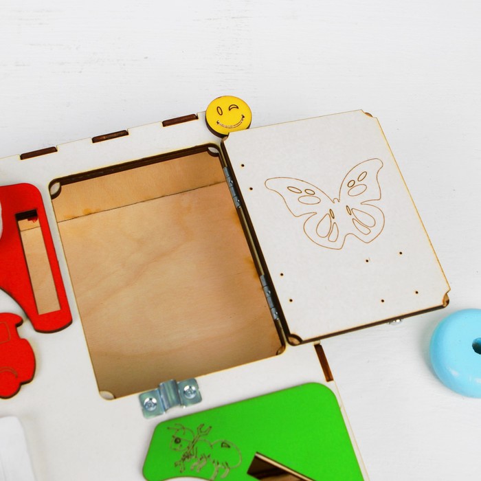 Бизиборд "Шестерёнки", с электрикой