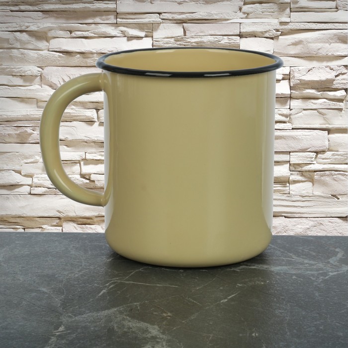 Кружка 1 л "Фруктовый сад", цвет кремовый