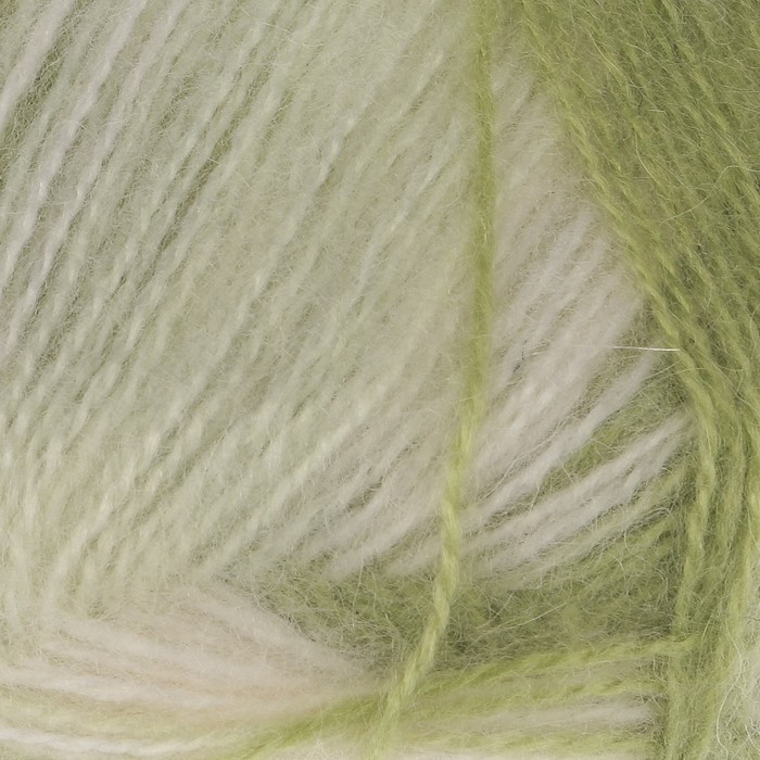 Пряжа "Angora меланж" 40% мохер, 60% акрил 500м/100гр (703 бело-зеленый)