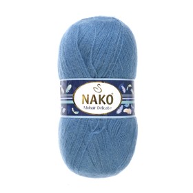 

Пряжа "Mohair delicate" 5% мохер, 10% шерсть, 85% акрил 500м/100гр (6123 морск. волна)
