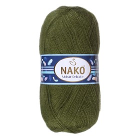 

Пряжа "Mohair delicate" 5% мохер,10%шерсть,85% акрил 500м/100гр (6126 т. зелёный)