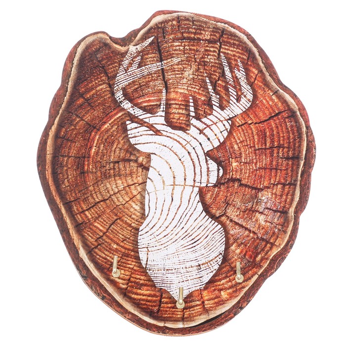 Ключница деревянная "Олень"