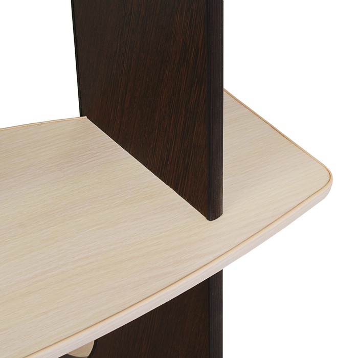 Полка Круиз 800х450х1000 Венге/Дуб выбеленный