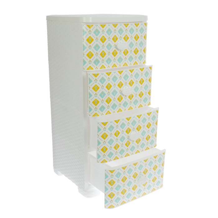 Комод 4 секции плетёный "Скандинавия"