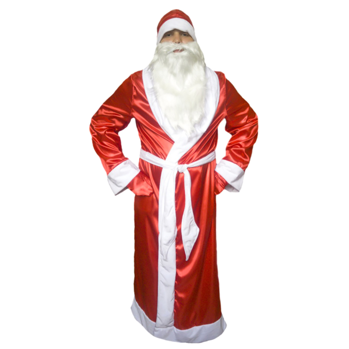 Карнавальный костюм "Дед Мороз", атлас, р.48-50, рост 176 см