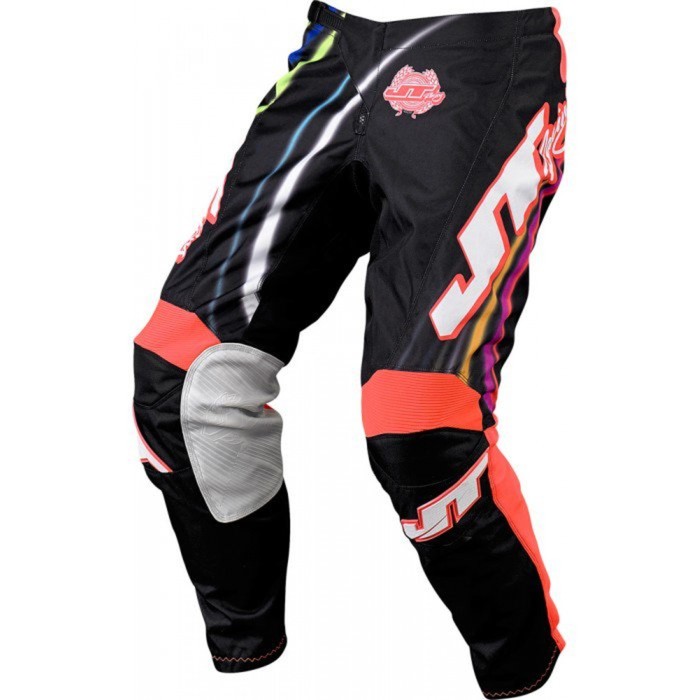 Штаны JT Racing, FLEX FLOW, черно/красный, размер 34