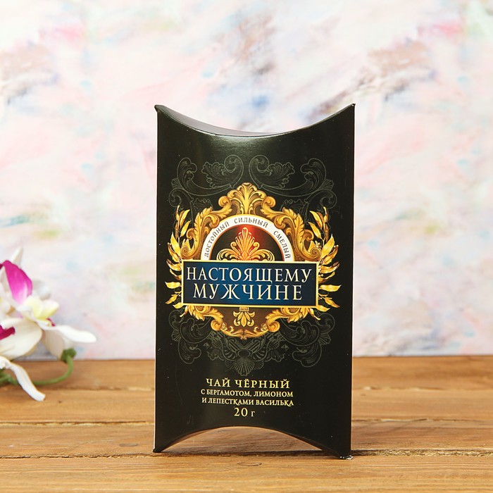 Набор: подстаканник со стаканом, чай чёрный "Лучшему тестю"