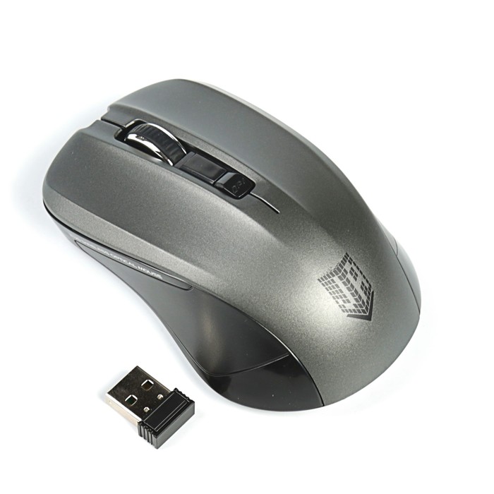 Мышь беспроводная Jet.A Comfort OM-U36G серая (800/1200/1600 dpi, 3 кнопки, USB)
