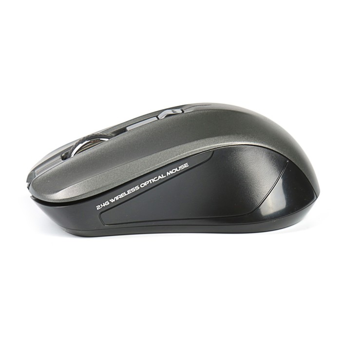 Мышь беспроводная Jet.A Comfort OM-U36G серая (800/1200/1600 dpi, 3 кнопки, USB)