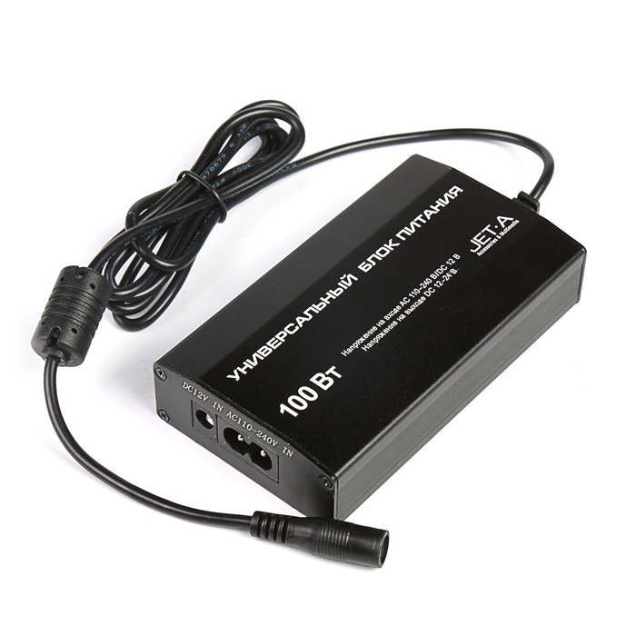Универсал блок питания Jet.A JA-PA9 Volt для ноут 100Вт от сети 220В/прикуривателя авто 12В