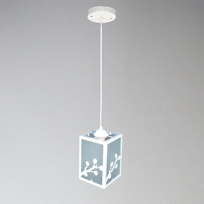 Светильник "Куб" 1x60Вт Е27 белый 13x13x100см