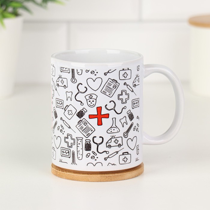 фото Кружка сублимация «лучшему доктору в мире! белая», с нанесением дарим красиво