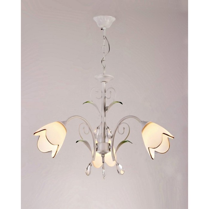 Люстра "Визави" 3x60Вт Е27 белый 60x60x90см