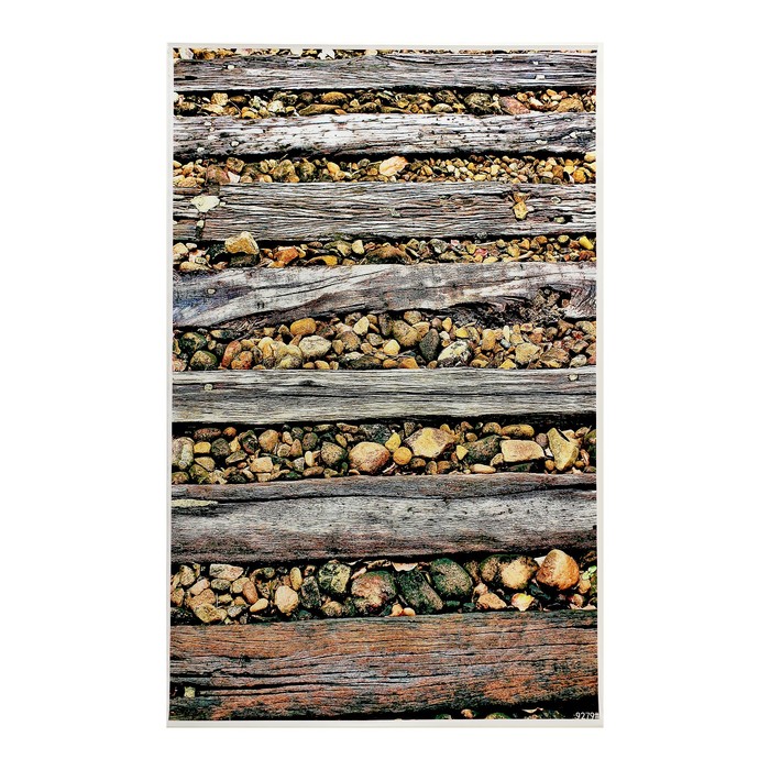 Фотофон винил "Доски и камни" 80х125 см