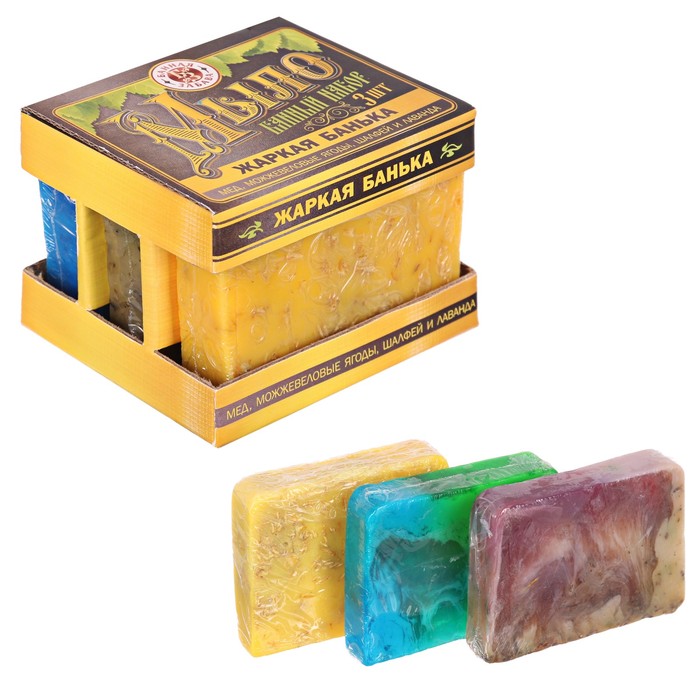 Набор "Жаркая банька": 3 мыла для бани ручной работы