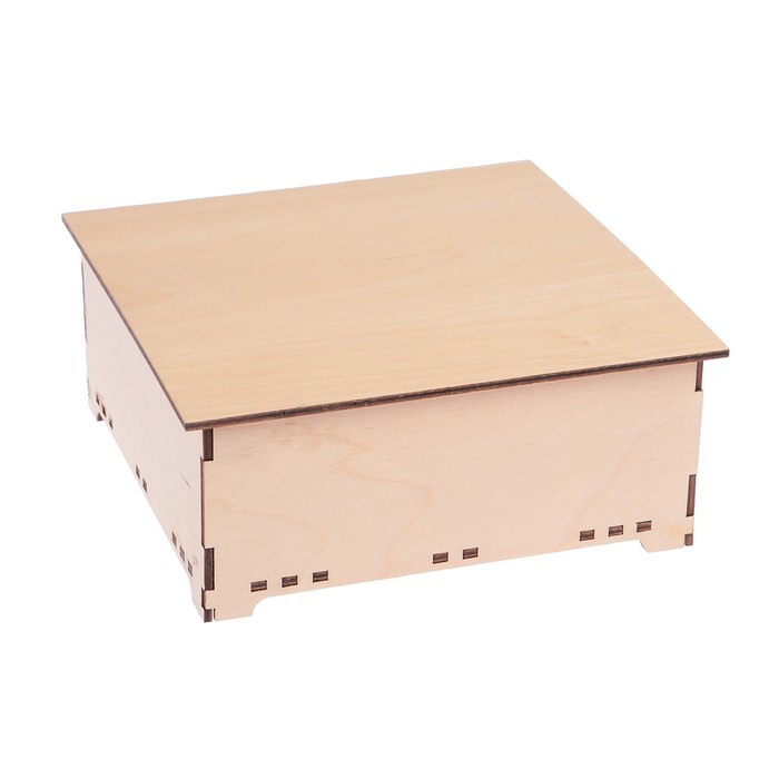 Шкатулка "Дерево" из фанеры (набор 7 деталей) 17,8х17,8х6,5 см