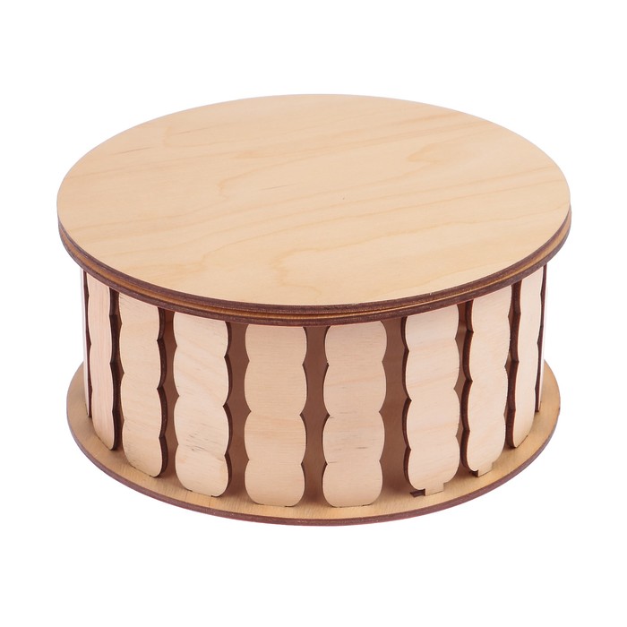 Шкатулка "Полисад" из фанеры (набор 24 детали) 18,5х18,5х8,5 см