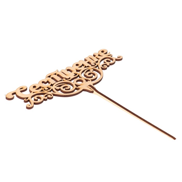 Топпер "Сестренке" из фанеры, 16х6,5 см, неокраш. (ТПР-277)