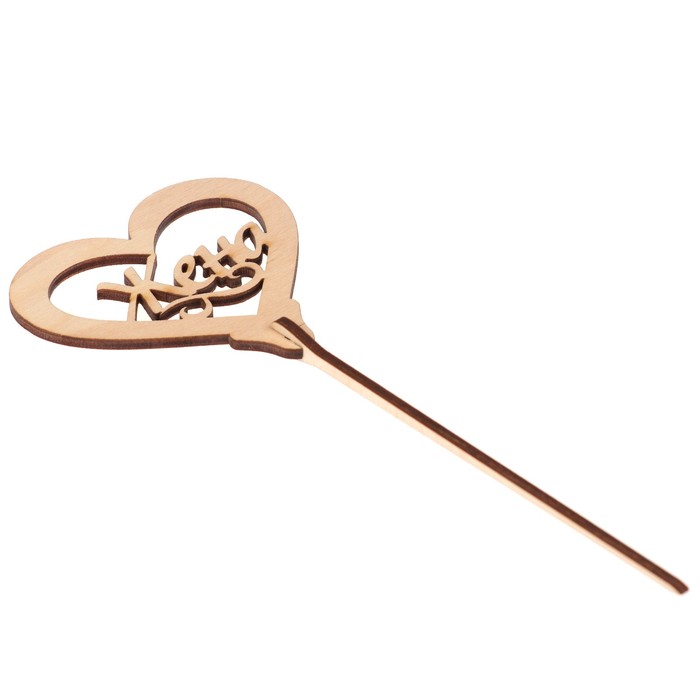 Топпер "Жена" из фанеры, 8х8 см, неокраш. (ТПР-304)