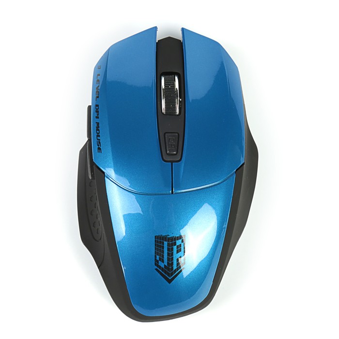 Мышь беспроводная Jet.A Comfort OM-U38G синяя (1200/1600/2000dpi, 5 кнопок, USB)